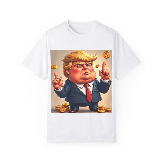 Funny Trump Bitcoin Crypto Description Unisex T-Shirt, Gift for Bitcoin Enthusiasts, Political Humor Tee, Men's Women's Clothing, Novelty